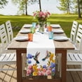 thumbnail image 4 of Table Runners 60 Inches Long Dress Scarves, Hummingbirds Farmhouse Kitchen/Dining Table Runner, Small Coffee Tablerunners, Spring Summer Watercolor Flowers Plant 13x60 Inch, 4 of 9