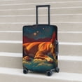 thumbnail image 4 of Salouo Colorful Starry Sky Sleep Dog Pattern Travel Dust-proof Suitcase Cover, Softside Suitcase Protector Luggage Cover Protector for 18-32inch ,Not Included Suitcase, 4 of 8