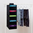thumbnail image 4 of Layer Drawer Type Wardrobe Storage Bag for Clothes Organizing Foldable Hanging Organizer with Week Label and Portable Home Textile Storage Solution, 4 of 5