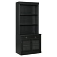 thumbnail image 6 of 83.4"Tall Bookshelf with LED Lighting, Modern Bookcase with 2 Glass Doors and 1 Drawer,Storage Bookcase with Open Shelves for Living Room,Home Office,Black, 6 of 9