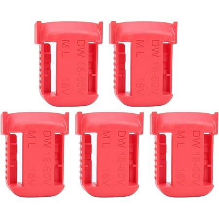 

Lithium Battery Storage Rack Battery Mount Power Tool Battery Holder Case Shelf Bracket Belt Slot Fixing Device M18 18v(red)(5pcs)