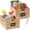 Natural, variant on Best Choice Products Set of 2 16in Woven Water Hyacinth Pantry Baskets w/ Chalkboard Label, Chalk Marker - Natural