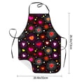 thumbnail image 2 of Yiaed Geometric Hearts Print Kitchen Apron with Hand Wipe Pockets,Big Pocket,Aprons for Women with Pockets, Waterproof for Cooking Baking, 2 of 7