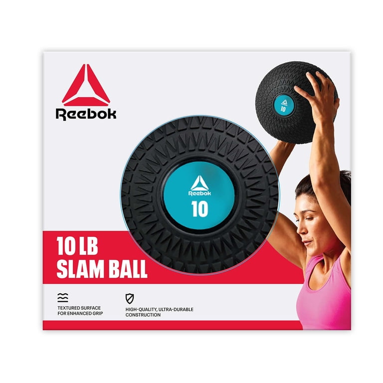 Reebok Delta 10 lb Slam Ball, Black photo 6