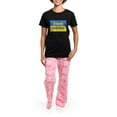thumbnail image 4 of CafePress - Stand With Ukraine Pajamas - Women's Short Sleeve Print T-Shirt and Pants Dark Cotton Pajama Set, 4 of 7