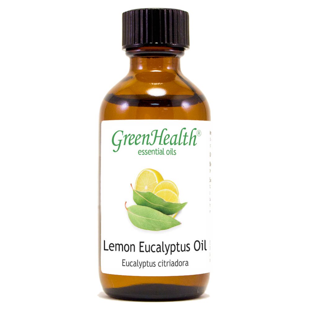 Lemon Eucalyptus Essential Oil 2 fl oz (59 ml) Glass Bottle w/ Cap