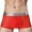 Red, variant on HUPOM Mens Underwear Boxer Briefs Male Thongs Medium waist Comfort Waist Solid Boxer Briefs Gray L