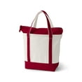thumbnail image 3 of Lands' End Medium Natural 5 Pocket Zip Top Canvas Tote Bag, 3 of 3