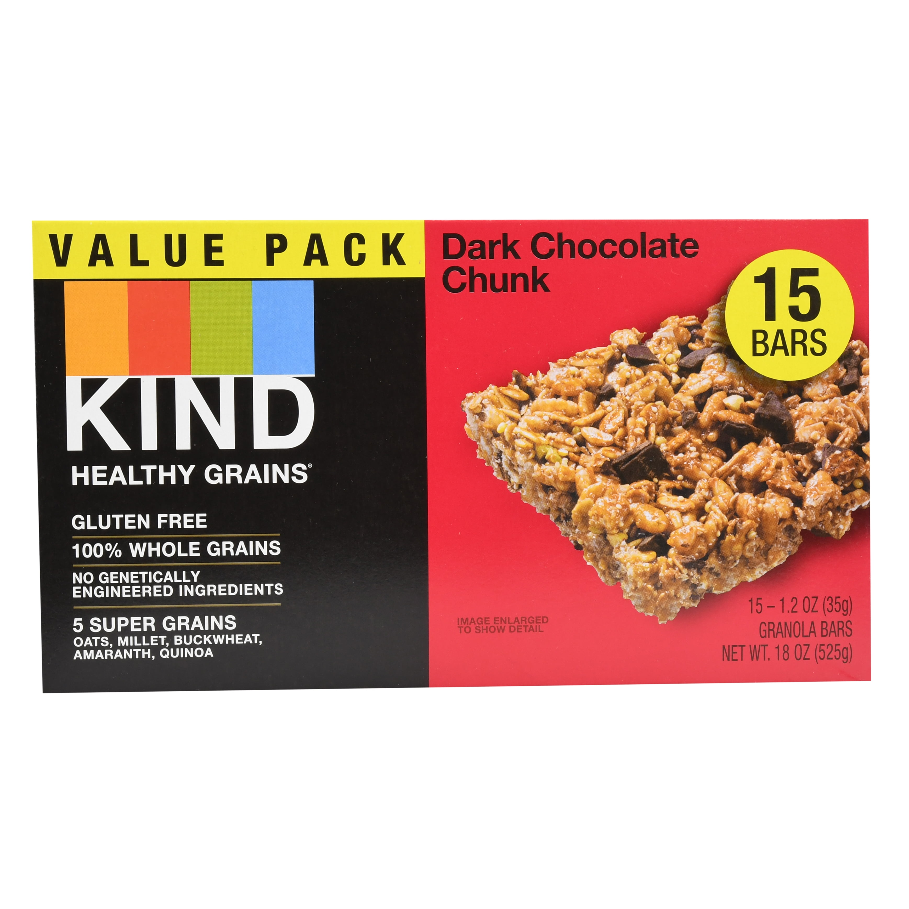 Kind Healthy Grains Bars, Dark Chocolate Chunk, 15 Ct