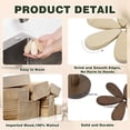 thumbnail image 2 of Salvamanteles de Madera con Forma de Árbol para Platos Calientes,Juego de 4 con Forma de Árbol para Ollas y Sartenes Calientes, Posavasos de Madera para Tazones, Teteras y Bebidas., 2 of 5