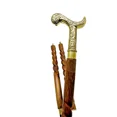 thumbnail image 4 of Vintage Victorian Head Brass Wooden Walking Stick Cane - Elegant Gift for Men & Women, 4 of 4