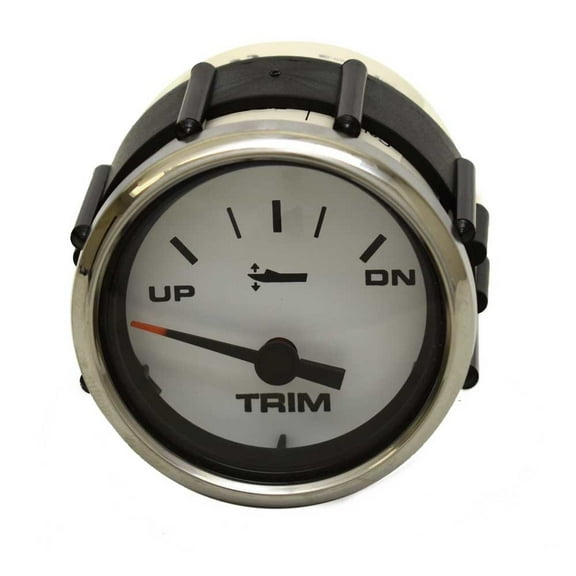 Faria Boat Mercury Trim Gauge GP7999A | 2 Inch Silver White