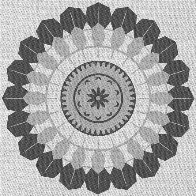 Ahgly Company Tapis d'Intérieur Lavable en Machine Carré Gris Fumé, 8 Pieds Carré
