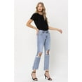 thumbnail image 6 of VERVET by Flying Monkey Super High Rise 90's Straight Crop Jeans, 6 of 11