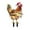 A5#, variant on Christmas Light-UpOutdoor Decor, 2D Plastic Christmas Chicken Decorations with Red Christmas Hats Animal Garden Stakes for Holiday Atmosphere Rooster Lawn Rooster Decorations