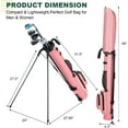 thumbnail image 6 of MAZEL Lightweight Golf Bag for Men – Easy to Carry Golf Clubs Bag with Shoulder Strap,Pitch n Putt Golf Stand Bag for Driving Range,Par 3 and Executive Courses - Fit Up to 8 Clubs, 6 of 7