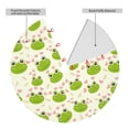 thumbnail image 2 of Yiaed Green Frog Print Christmas Tree Skirt , Tree SkirtsTree Mat for Christmas Winter Holiday Indoor Decorations-48", 2 of 7