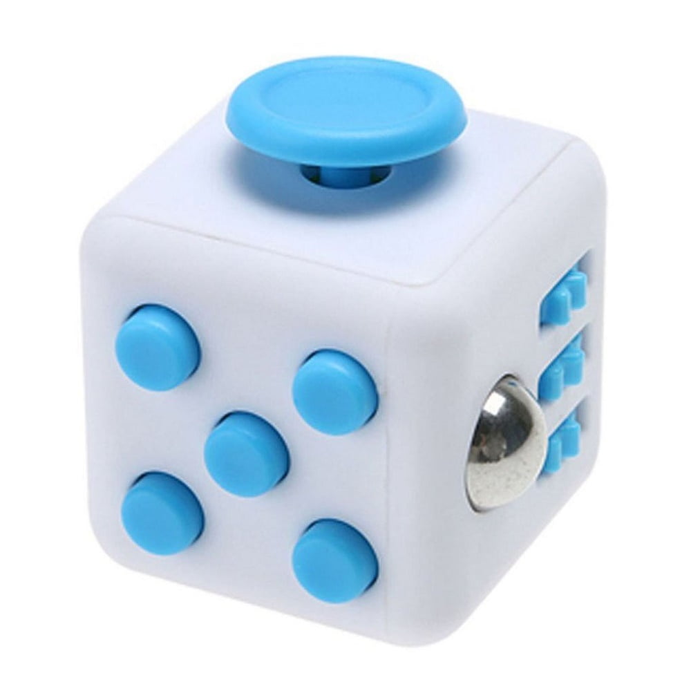 High Quality Baby Blue and White Fidget Cube