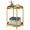 Gold, variant on TeoKJ 2-Tier Round Metal Side Table, End Table with Removable Trays for Indoor/Outdoor, Gold