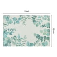 thumbnail image 3 of Unique Bargains Farmhouse Placemats Set of 6 Linen Placemats Green 18*12in, 3 of 6