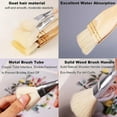 thumbnail image 4 of 10Pcs Paint Brushes Sizes Goat Hair Paint Brushes for Painting Walls Soft Fur Gilding Brush for Painting, 4 of 6