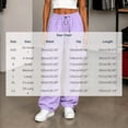 thumbnail image 4 of Hilzaten Womens Baggy Straight Leg Cargo Pants Solid Pockets Drawstring Loose Casual Sport Outdoor Elastic Waist Pants for Women, 4 of 7