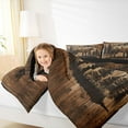 thumbnail image 4 of jejeloiu Woodland Animal Wolves Bedding Comforter Set,Rustic Farmhouse Cabin Twin Comforter Sets,Old Bran Door Bedding Set For Boys Teens,Luxury Bedroom Decor Reversible,2 Pieces, 4 of 8