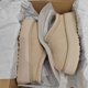 thumbnail image 1 of Botas de nieve para mujer, suela gruesa, estilo étnico, piel, una bota de nieve para mujer, invierno, suela gruesa, 1 of 5