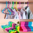 thumbnail image 2 of DEELLEEO ✪ Non Slip Plastic Kids Plastic Coat Hangers Child Baby Clothes Stands Multi Color, 2 of 11