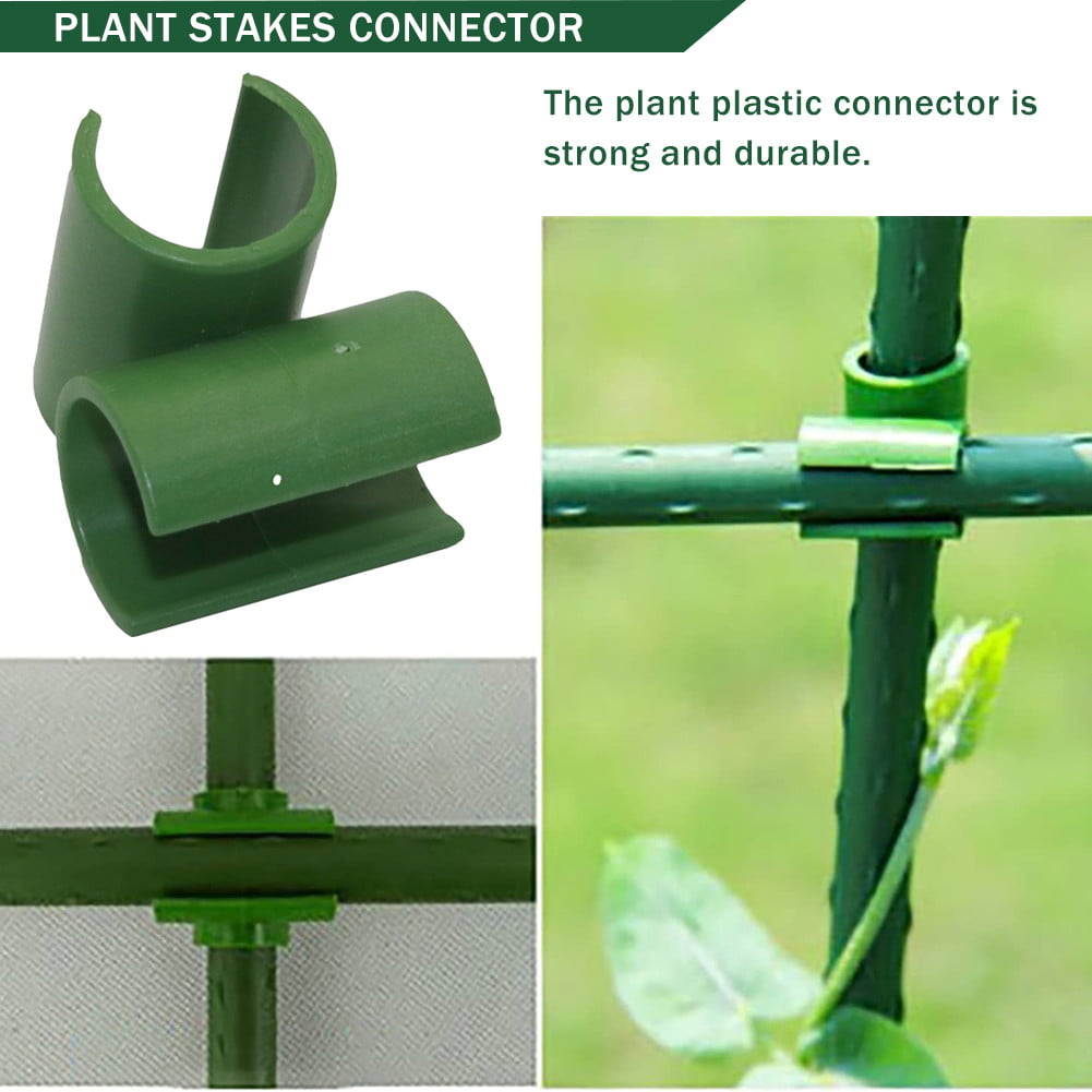Plastic Agriculture Grafting Stakes Connector Clip Adjustable Gardening Pillar 