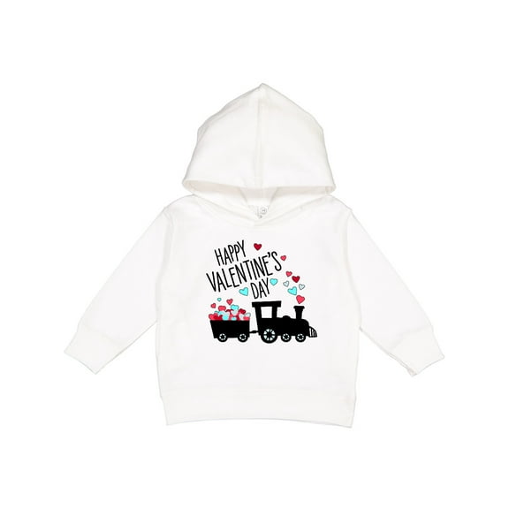 Inktastic Happy Valentine's Day Train Toddler Hoodie