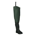 thumbnail image 4 of Frogg Toggs Cascades Bootfoot Hip Waders for Men, 2-Ply Poly/Rubber Waders for Fishing with Steel Shank, Cleated, Green, Size 13, 4 of 5