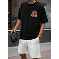 thumbnail image 4 of Men's 100% Cotton Short Sleeve Crewneck Graphic T-Shirt, Soft Breathable Moisture Wicking Casual Basic S-3XL, 4 of 7