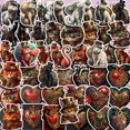 thumbnail image 3 of Pegatinas Steampunk Cat de vinilo impermeable, 50 unidades/lote de 5-10 cm, 3 of 4