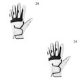 thumbnail image 4 of Sonducket Paquete de 1 Uds. De guantes de Golf para hombre, mano izquierda derecha, piel de oveja pura transpirable con gránulos Blanco links 24 Code 2piezas, 4 of 6