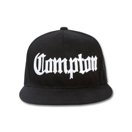 Hat Cap Snap - AF Snaps Compton City Snapback Hat Cap - All Black