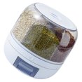 thumbnail image 4 of Grains Separate Storage Box Sealed Rotating Rice Bucket Home Insect Damp Proof Rice Storage Tank S 23x23cm/9.1x9.1in, 4 of 16