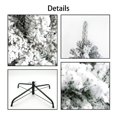thumbnail image 6 of 7ft Snow Flocked Christmas Tree, Xmas Pine Tree with Solid Metal Legs, Perfect for Indoor and Outdoor Holiday Decoration, 6 of 10