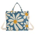 thumbnail image 7 of FORMRS Womens Corduroy Tote Bag Crossbody Shoulder Purse Handbag with Detachable Strap, Whimsy Daisy Pattern, 7 of 7