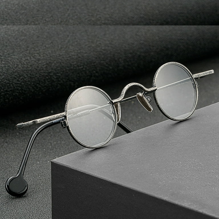 Vintage Small Round 34mm Glasses Mens Women Stainless steel Eyeglasses  Frames