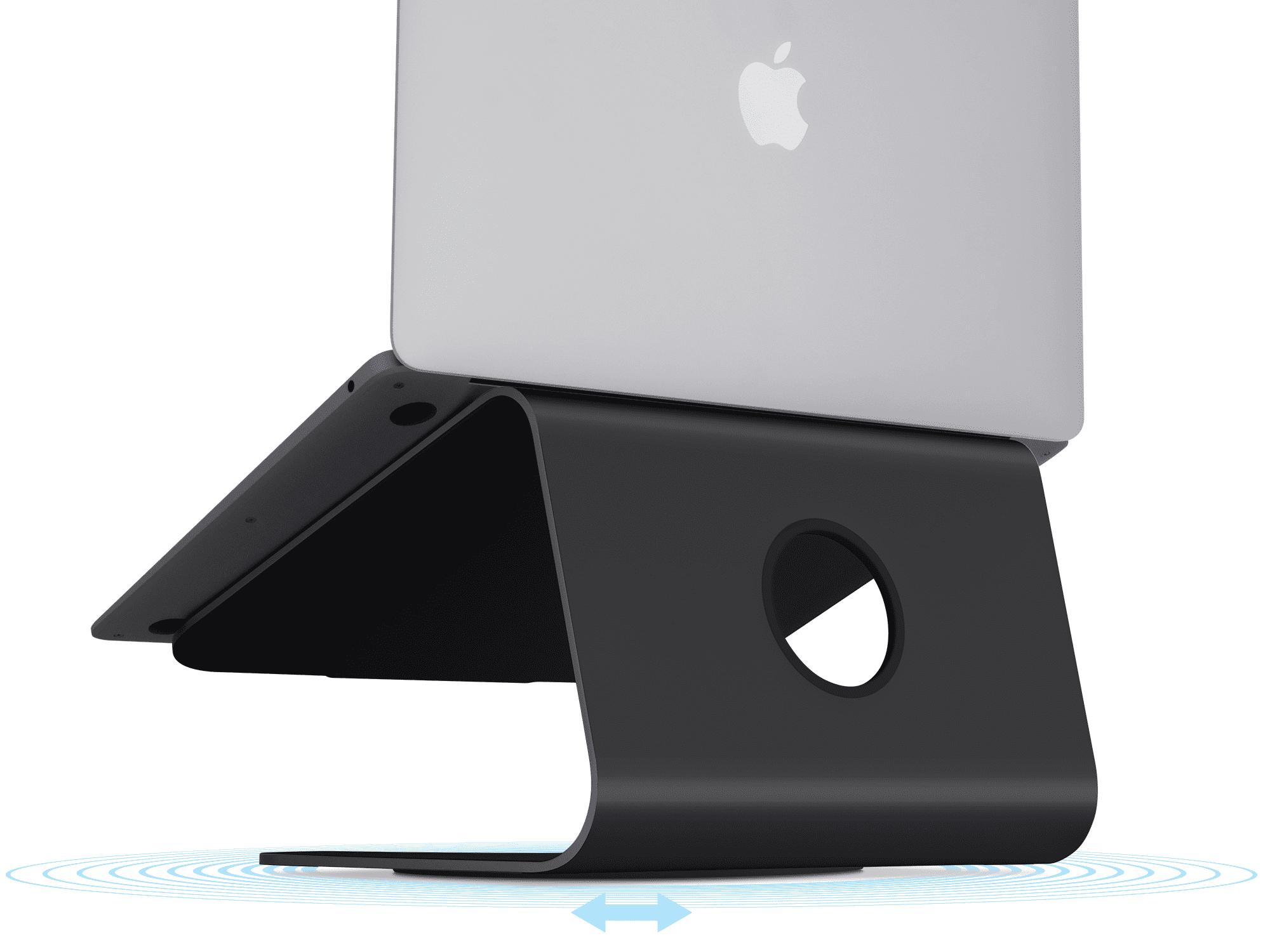 Rain Design  mStand360 Laptop Stand w/ Swivel Base - Black, Black