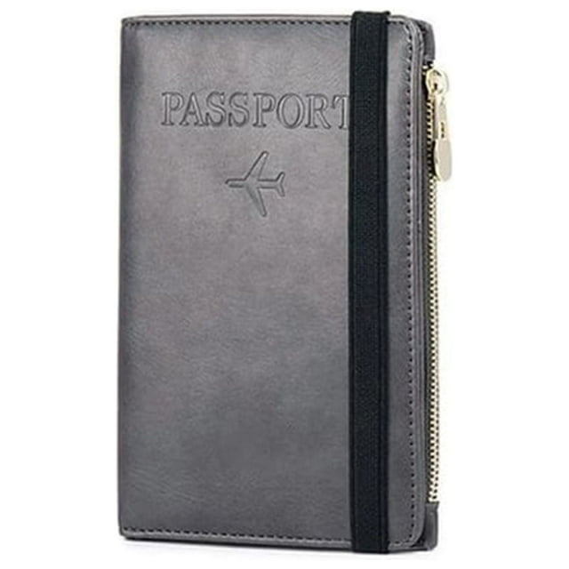 Fiudx Cartera de Cuero, Tarjetero con Bloqueo Rfid, Duradera, Organizador de Documentos Delgado, Protección Antirrobo, para Hombres y Mujeres, Diseño Ligero, 11 Ranuras Incluidas.