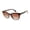 Tortoise, variant on Women's NN313 Classic UV400 Protective Round Rectangular Fashion Sunglasses, 63mm