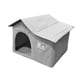 thumbnail image 3 of Caseta Exterior para Gatos, Tienda de Campaña Protectora Contra El Viento, Refugio Cálido para Mascotas para El Invierno, Ideal para Patios, Jardines, 3 of 7