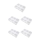 thumbnail image 1 of Cateissary Pill Case Transparent 6 Slots Plastic Containers Household Necklace Storage Elderly Dispenser Organization Portable Type2, 1 of 6