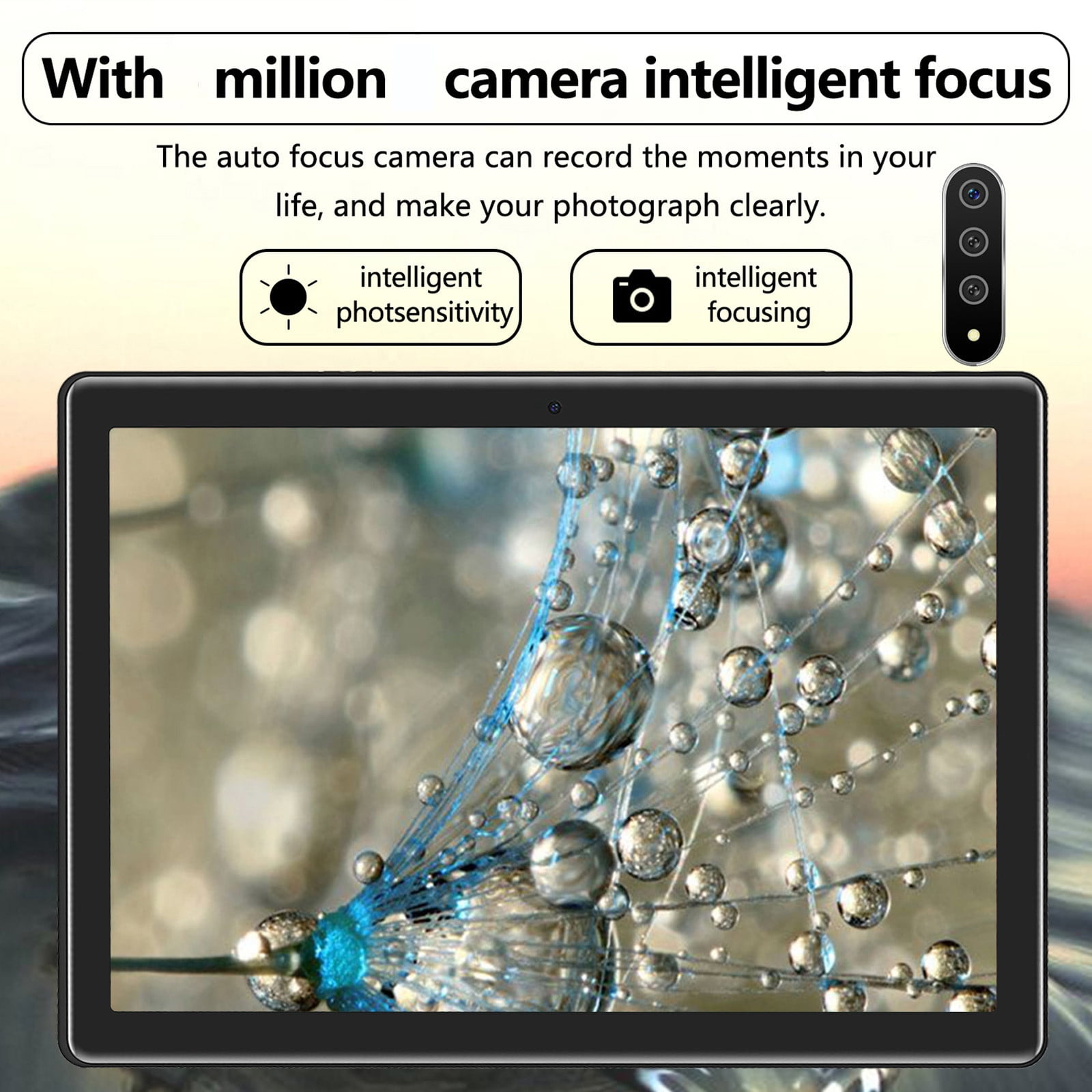 Android Tablets for Adults, maho 10.1-inch Tablet Computer 2+16G 10 Core Android Ultra-thin High-definition Screen Learning Game Video Office Tablet Supports SIM Communication Function,Gray
