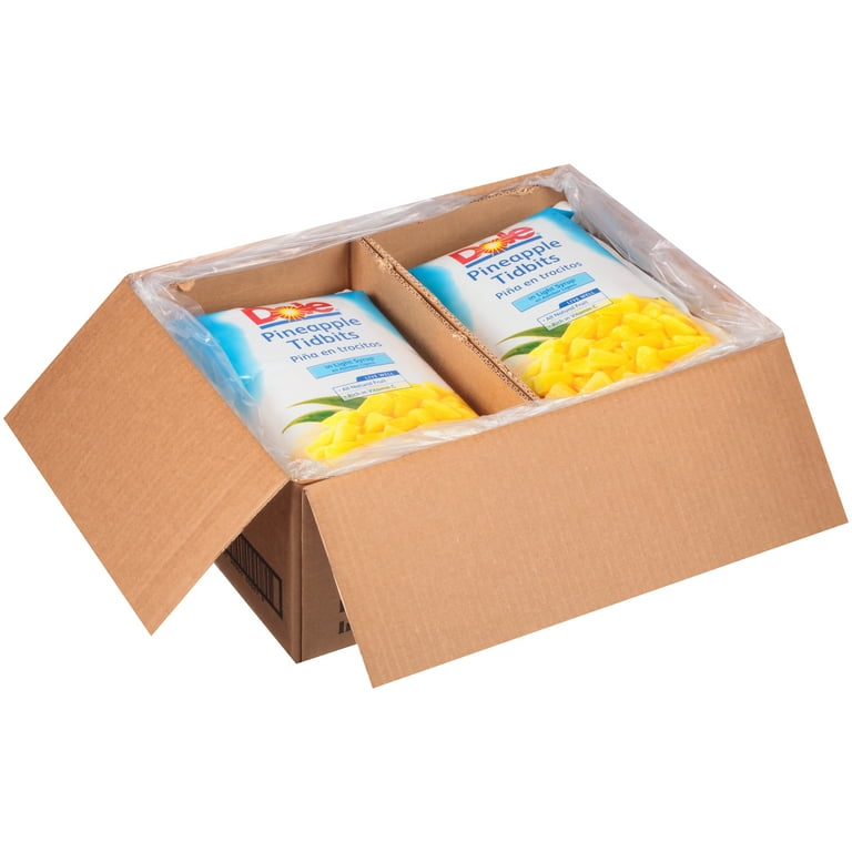 Price/case)Dole In Light Syrup Tidbit Pineapple 81 Ounce Bag - 6