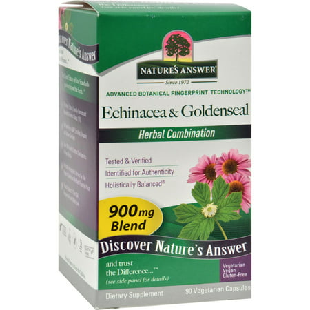 UPC 083000160622 product image for Nature's Answer Echinacea Herb/Root and Goldenseal Root 90 vegetarian capsules 2 | upcitemdb.com