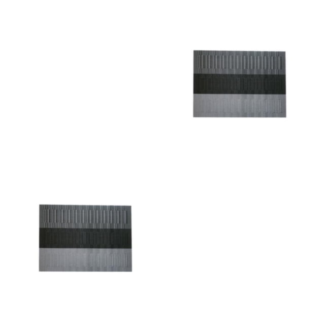 Tapete de PVC Yuarrent con textura de bambú degradado Negro 2Conjunto