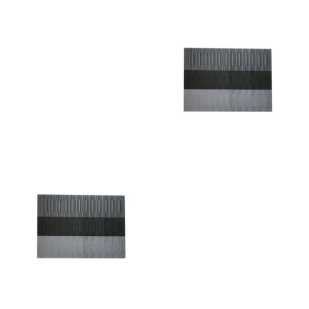 Billuyoard Tapete de tejido de PVC, manteles individuales, posavasos, aislamiento rectangular, antideslizante, impermeable, mesas de comedor, Type4 NO4
